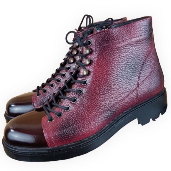 Paul Branco Men’s Casual Chukka Boot  Burgundy Size US 11 EU 44 Medium New main image 4